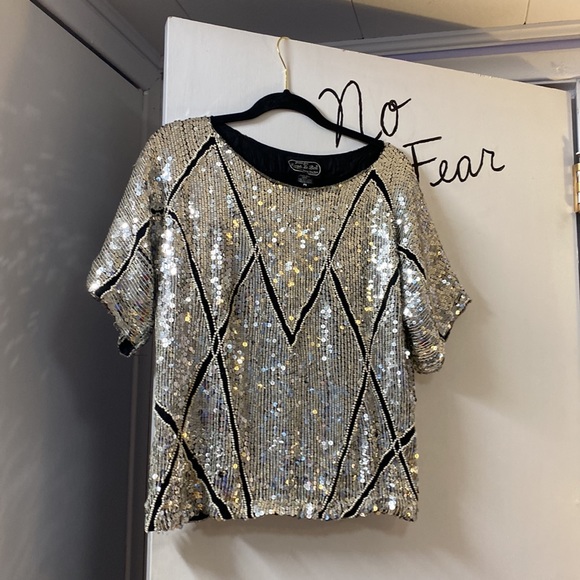 Joseph Le Bon Sequin Top Vintage STUNNING - Picture 7 of 11